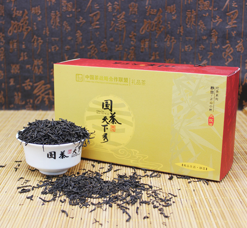 国茶天下秀 正山小种100g 盒装 红茶 茶叶【