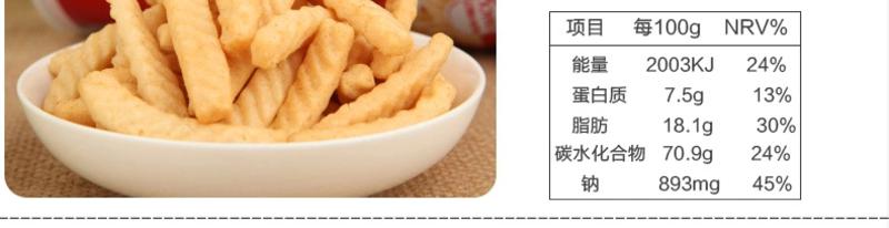 泰国进口零食品 膨化食品 卡乐美虾条 110g