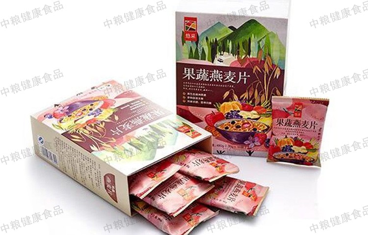 中粮悠采 澳洲果蔬即食燕麦片480克/盒 早餐好选择