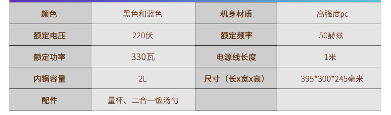 Philips/飞利浦 HD3060电饭煲1-2-3-4人迷你 多功能家用2L电饭锅