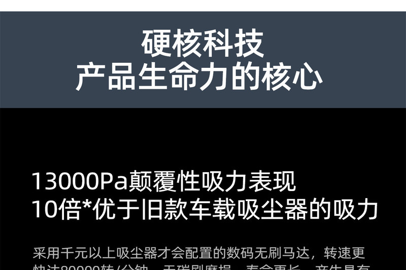 小狗/PUPPY 无线吸尘器家用小型手持式大吸力超静音强力车载车用随手吸A10 Mate