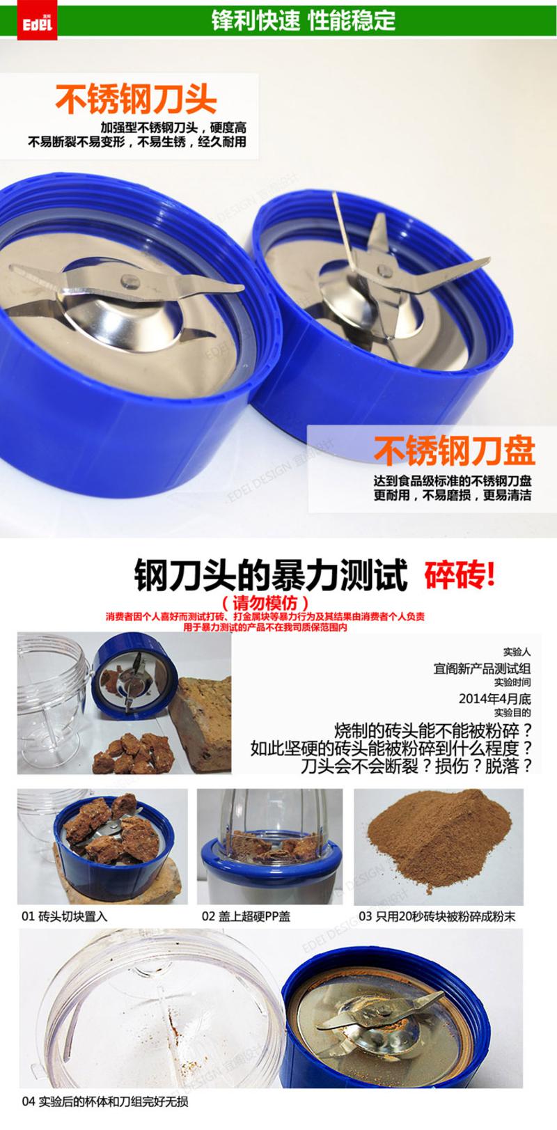 榨汁研磨双用料理机家用小型大强力NH-218B