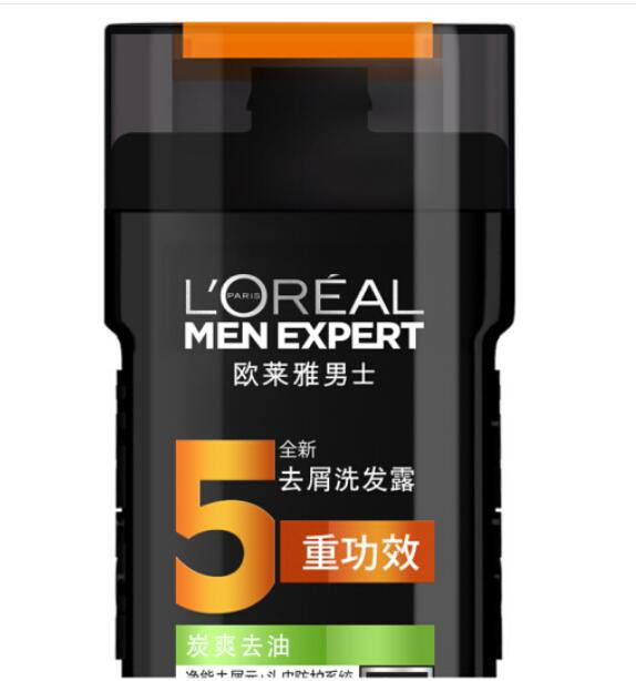 包邮 欧莱雅男士去屑洗发露400ml 香型随机发