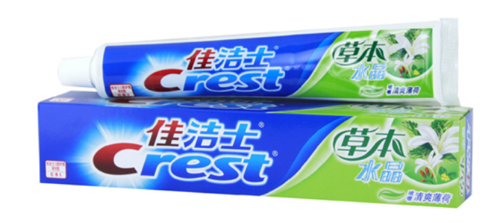 包邮佳洁士/CREST 草本水晶牙膏90g