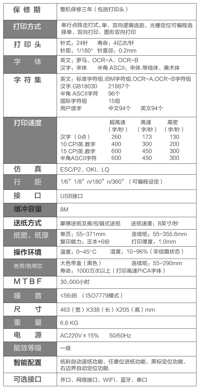 得力DL-690K针式打印机 票据针式打印机 票税控打印机