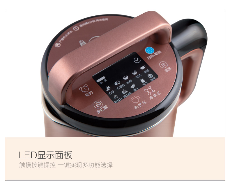 九阳 DJ13R-P9免滤豆浆机家用全自动智能预约破壁无渣