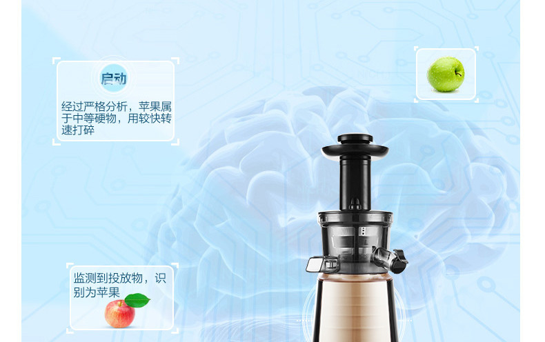 Joyoung/九阳 JYZ-V16 榨汁机慢速挤压立式原汁机家用多功能果汁机