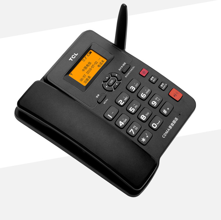TCL CF203C录音版 无线插卡电话机