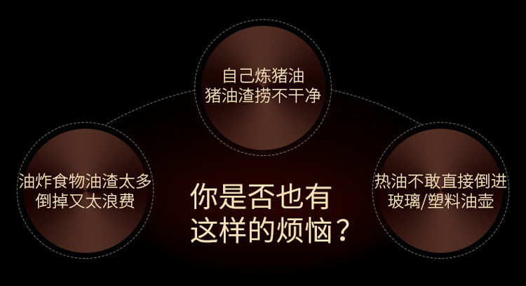 滤油壶滤油器厨房家用倒油罐大容量猪油过滤油渣隔油器家用油瓶 1500ml不锈钢款