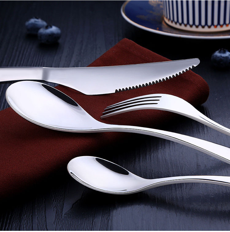304刀叉勺不锈钢餐具套餐西餐牛排刀叉套装家庭情侣礼盒装 三人份12件套