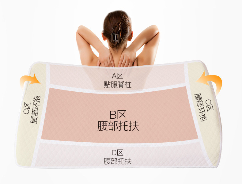 Laytex 乐泰思 泰国天然乳胶护腰靠垫 办公室靠垫 家用靠垫