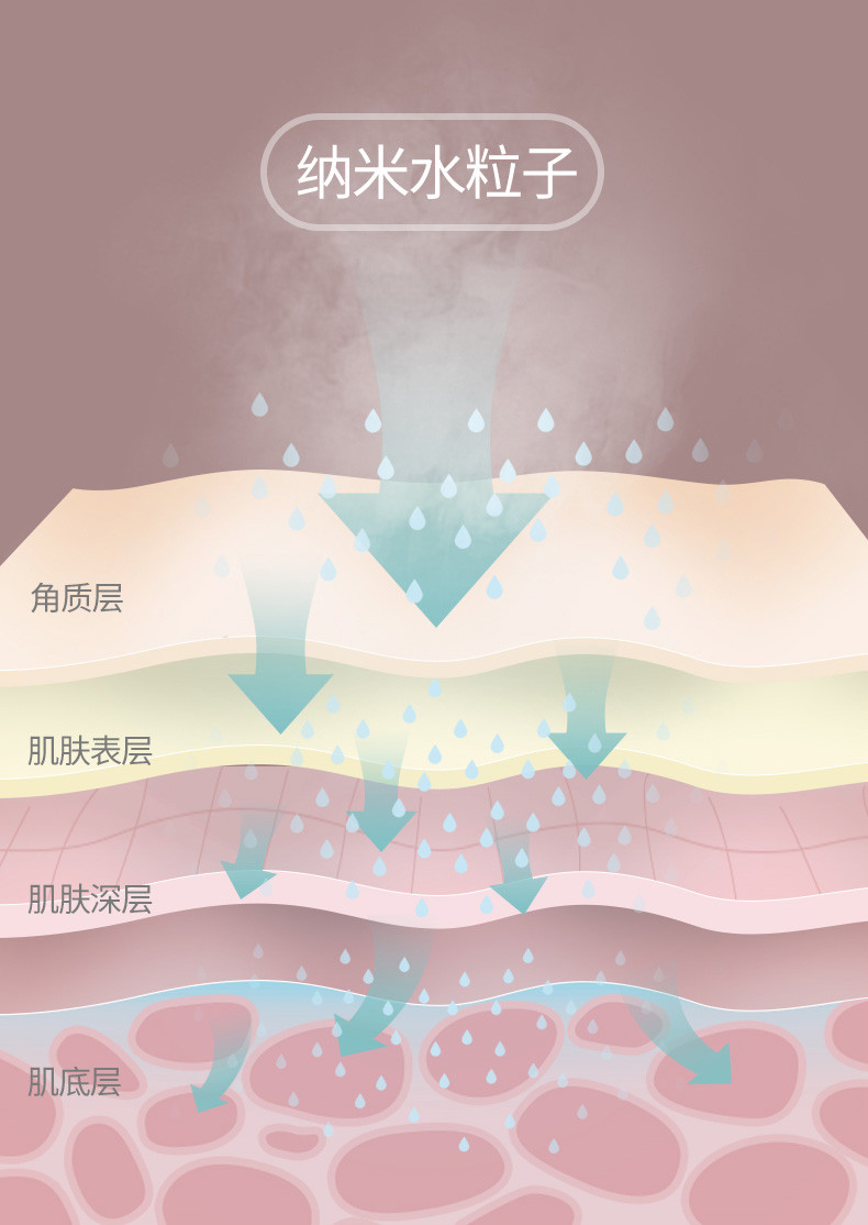 MKS 美克斯蒸脸器 冷热喷蒸脸机美容加湿器果蔬香薰喷雾补水仪 NV8385