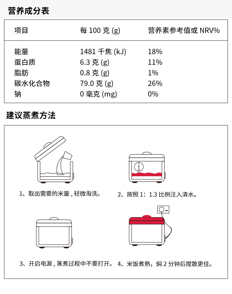 米老板大米 软糯香甜香软米 2.5kg