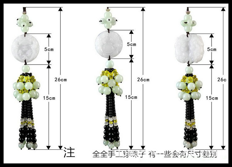 卡饰得  汉白玉车挂 玉石挂件 白玉葫芦挂饰 车载摆件 工艺品 玉随人缘