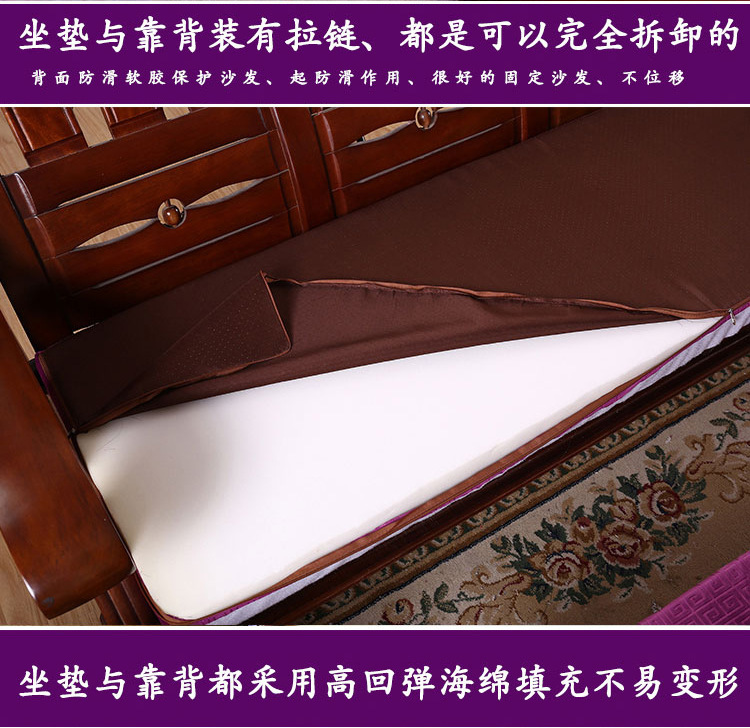 精新加厚实木连体沙发椅垫可拆洗简约现代抱枕45*45