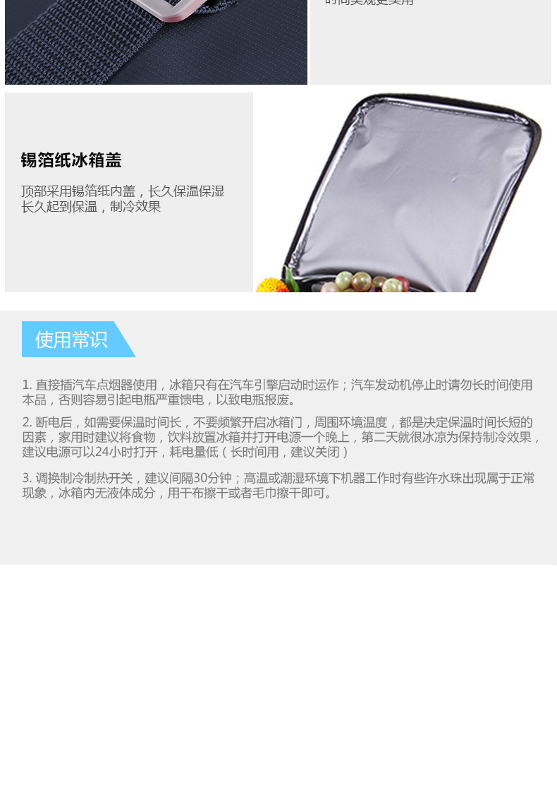 车管家 车载冰箱12L制冷加热迷你小冰箱12V冷藏箱宿舍办公室家用车用冷暖箱便携式冰箱GJ-DC12