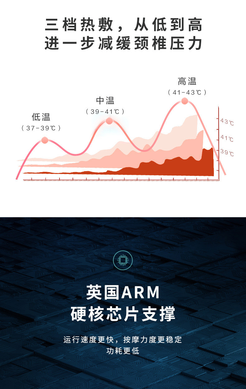 SKG颈椎按摩器肩颈按摩器颈椎经络电脉冲护颈仪4098蓝牙款王一博代言