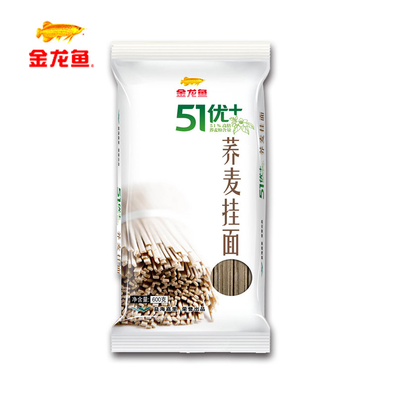 金龙鱼51优+荞麦面条 600gX6袋 荞麦面条 挂面