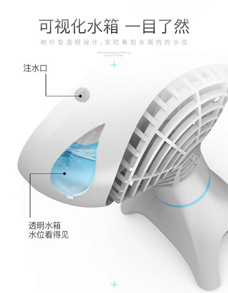 USB手持加湿扇迷你充电扇便携式喷雾风扇车载小电风扇补水仪