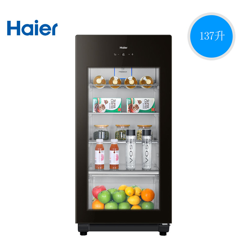 海尔/Haier DS0137K 137升冰吧冰箱冷藏冷冻家用酒柜茶叶保鲜柜