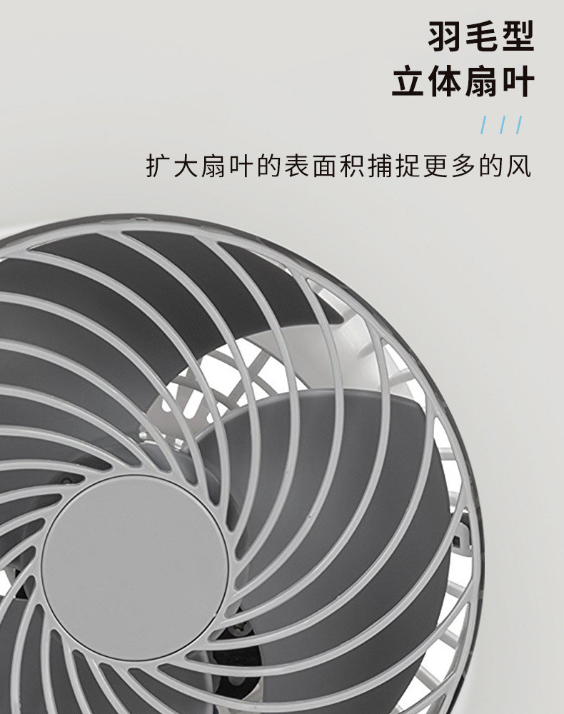 日本IRIS爱丽思空气循环扇家用静音台式小型涡轮对流爱丽丝电风扇