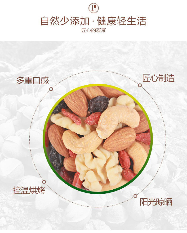 【新农哥】每日坚果 黑加仑核桃坚果仁750g 礼盒装