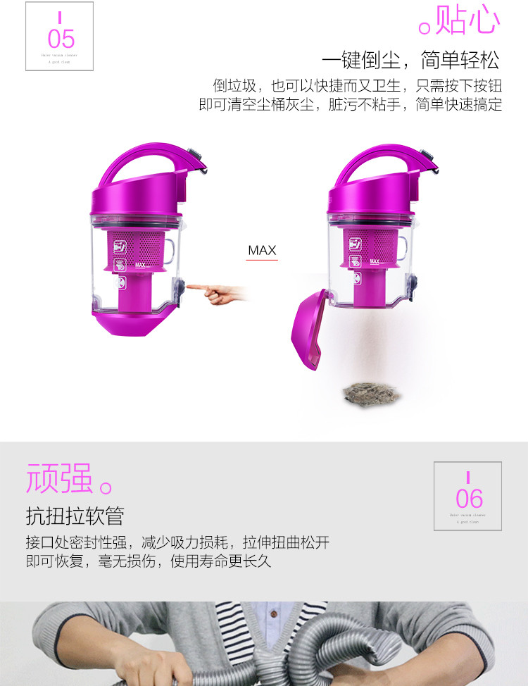 海尔/Haier 吸尘器 家用水洗无耗材 卧式吸尘器ZW1202R