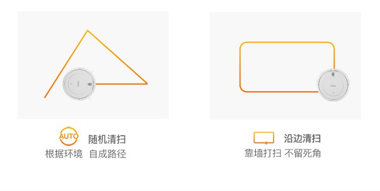 海尔/Haier 智能扫地机器人 自动APP规划式拖地擦地一体机 宠物毛发家用吸尘器HB-X390S