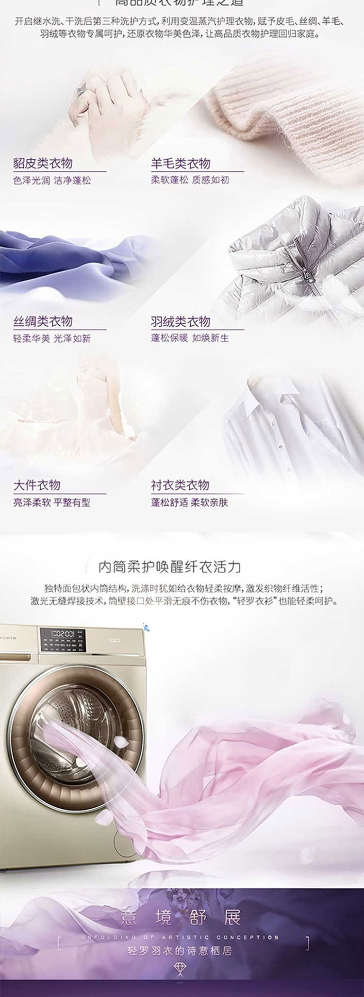 海尔/Haier 卡萨帝烘干一体 嵌入式洗衣机C1 HB10G3EU1