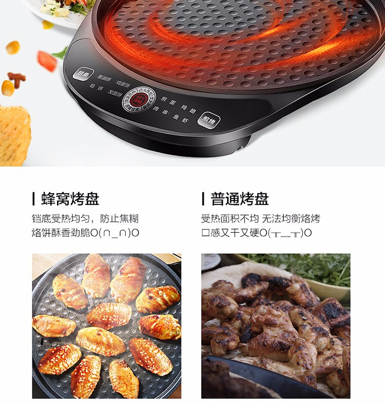 美的/MIDEA 煎烤机JK30Easy103 电饼铛家用早餐机双面加热煎烤机三明治机饼铛煎饼锅