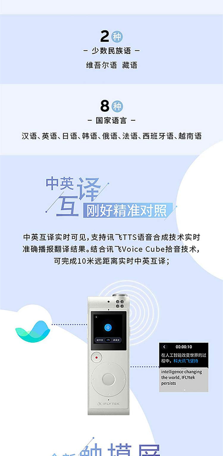 科大讯飞/iFLYTEK AI智能录音笔SR101