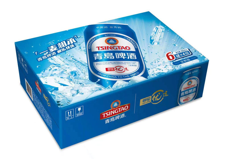 青岛啤酒（TsingTao） 青岛啤酒邮乐优选8度330ml*24罐