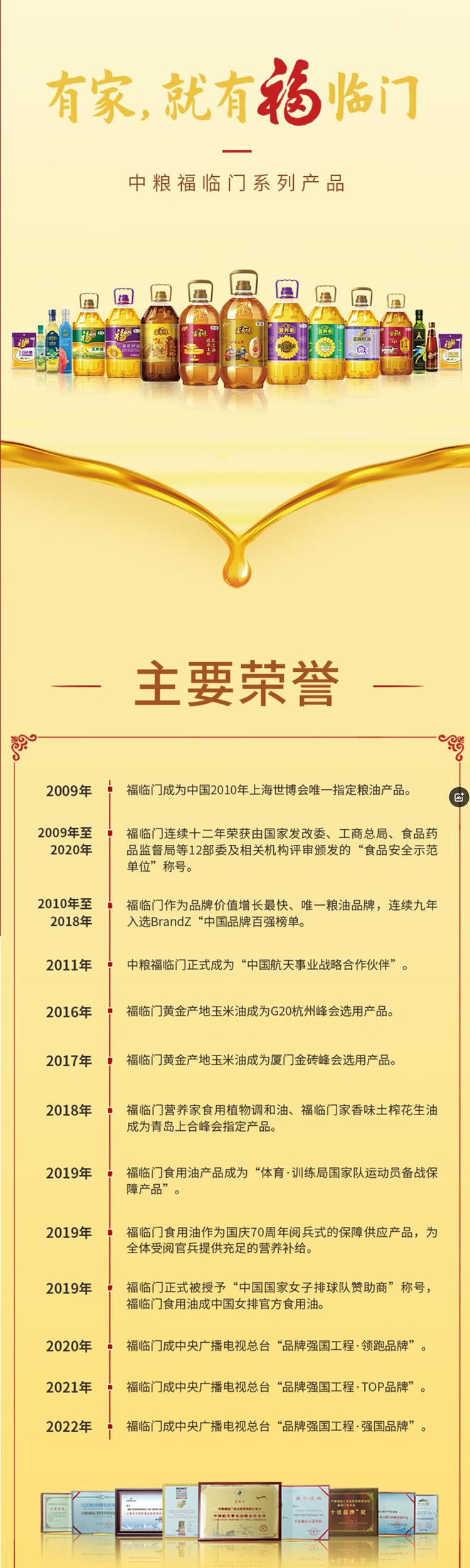 【北京馆】 福临门/FULINMEN 福至心礼压榨一级花生油