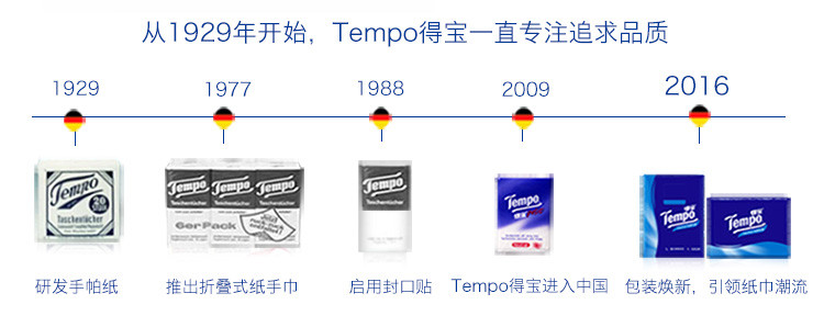 得宝/TEMPO 软抽纸巾甜心桃味4层加厚90抽*16包整箱卫生纸