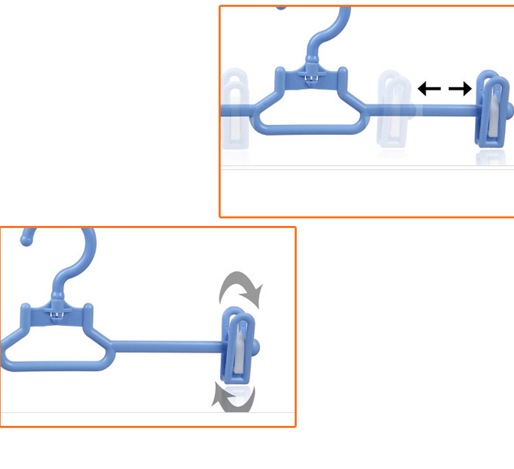 茶花 CH0702 衣裤架  成人晾衣架  塑料 裤夹(5个装)