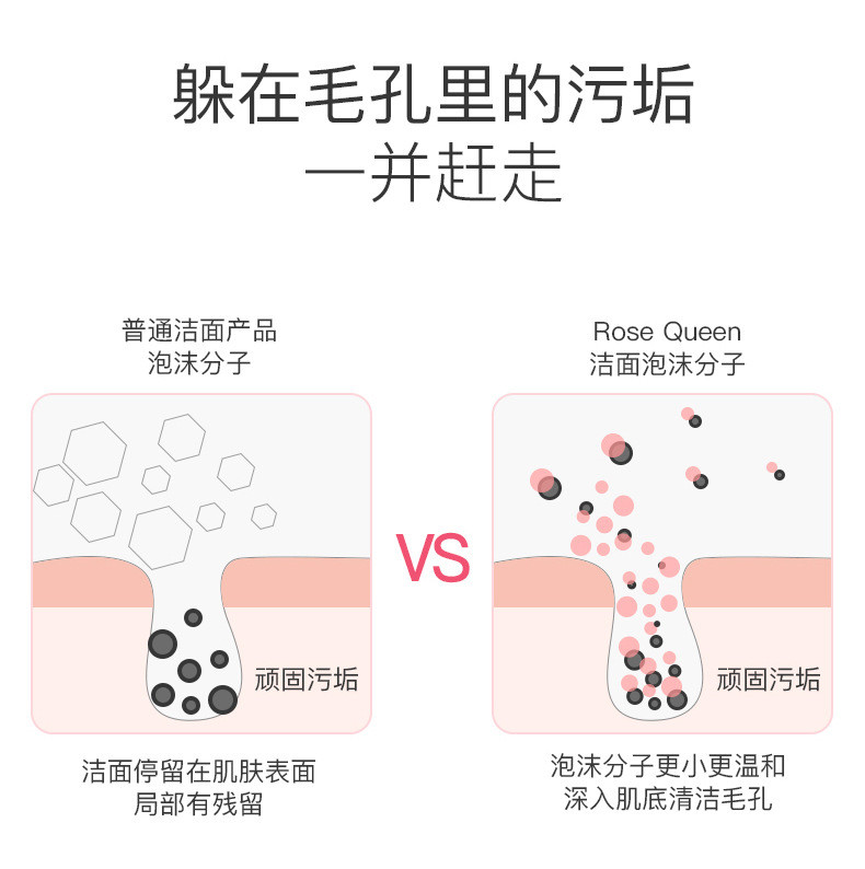 蔻露薇 五月玫瑰 敏感娇嫩肌肤专属天然氨基酸洁面泡泡