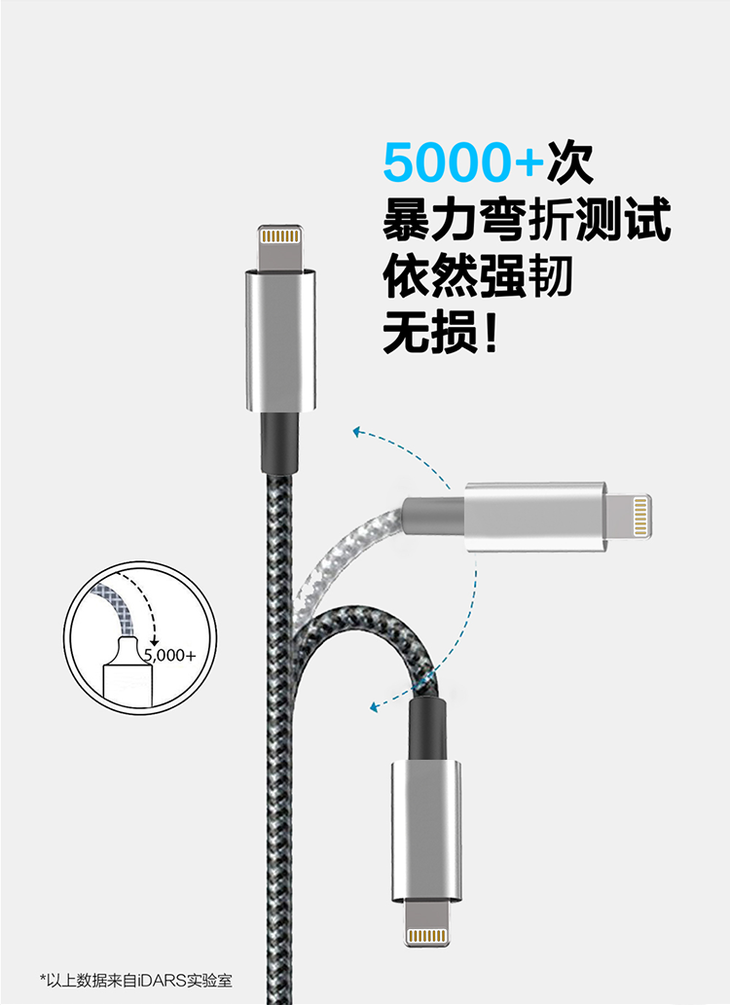 苹果USB-C To Lightning MFI数据线 苹果usb-c转Lightning数据