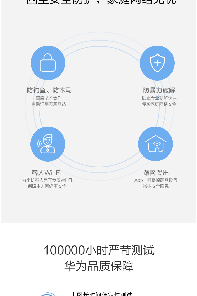 华为/HUAWEI WS5200无线路由器 1200M双频wifi 增强版5G双频智能高速无线路由器