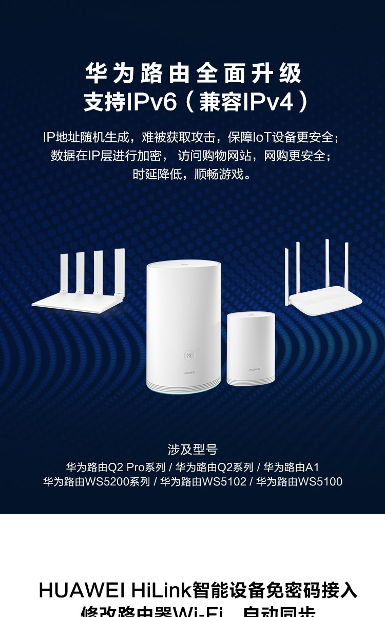 华为/HUAWEI WS5100无线路由器 1200M双频WiFi智能无线路由器 四天线智能 5G优