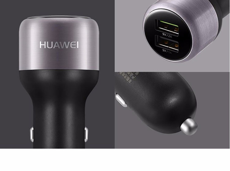 华为/HUAWEI 华为原装车载充电器CP31 快充 一拖二双USB 黑色 9V2A快充版