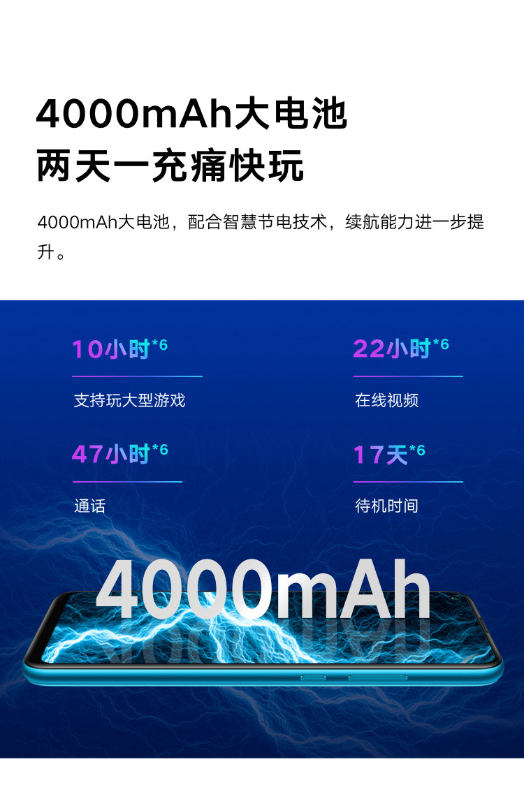 华为/HUAWEI 荣耀Play3 4GB+128GB 魅眼全视屏 4000mAh大电池 真4800