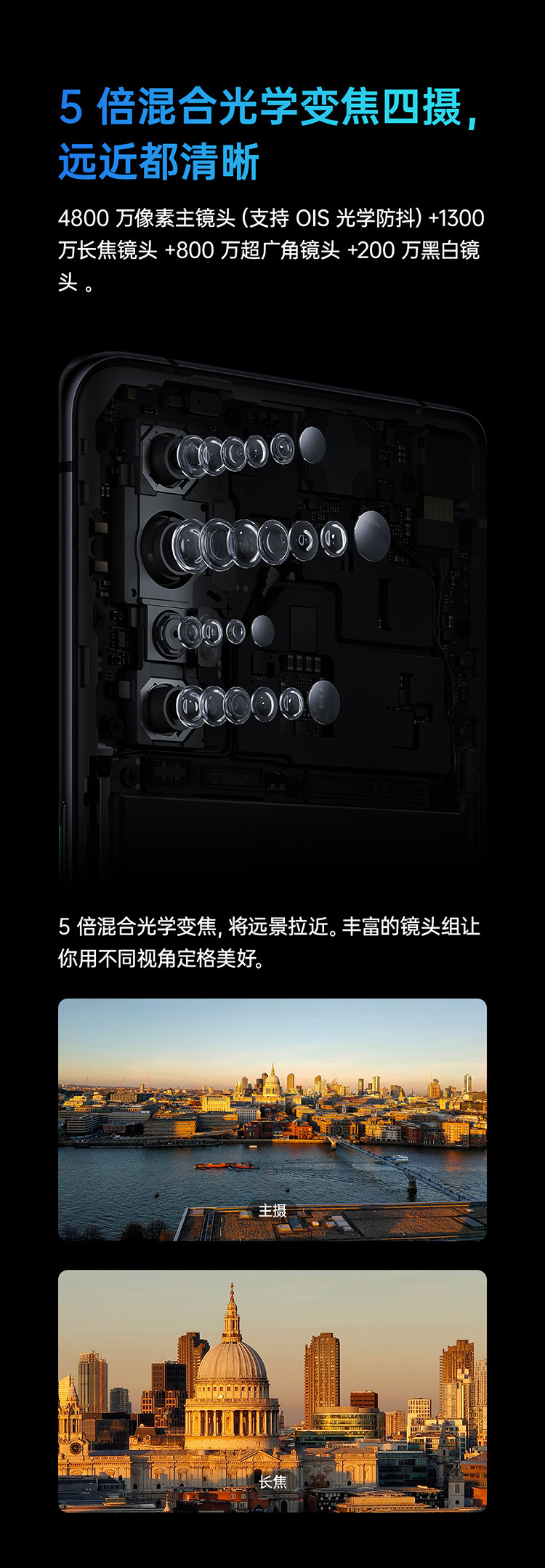 OPPO Reno3 Pro 双模5G 视频双防抖 90HZ高感曲面屏7.7mm轻薄机身8+128G