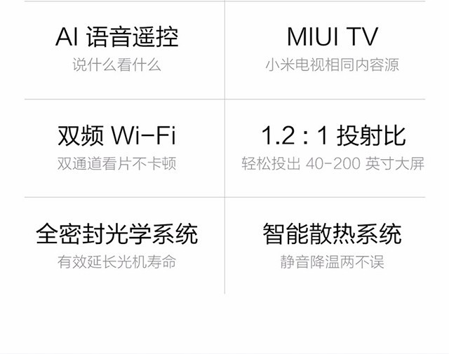 小米/MIUI 米家（MIJIA）青春版 小米投影仪 投影机家用 1080P全高清