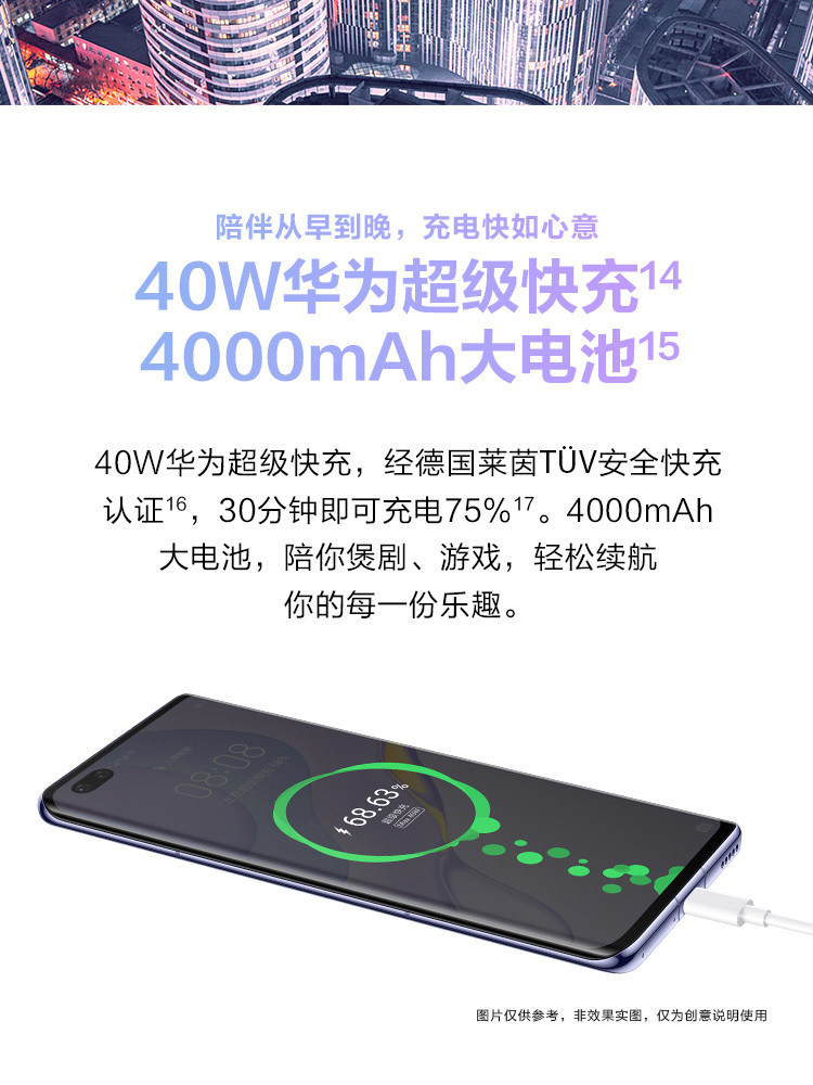 华为/HUAWEI nova 7 Pro 5G手机 8G+256G 麒麟985 SoC芯片 全网通