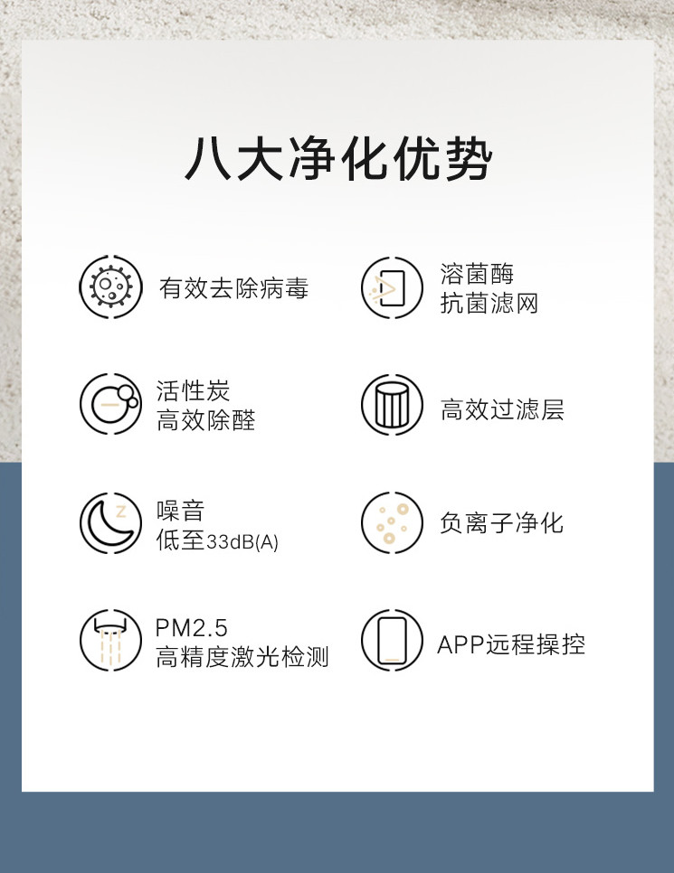 荣耀 亲选抗菌除醛空气净化器 净诺 支持HUAWEI HiLink