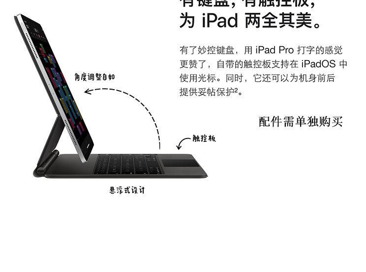 苹果/APPLE iPad Pro 12.9英寸平板电脑 2020年新款 128G WLAN版全面屏