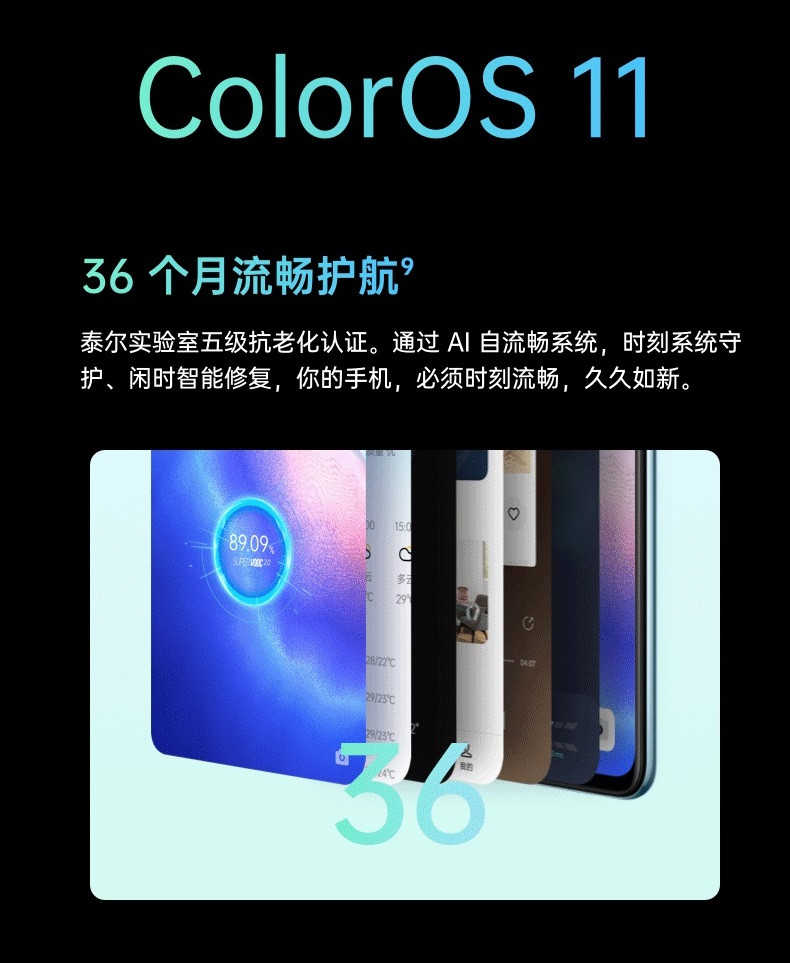 OPPO Reno5 K 5G 8+128GB 6400 万水光人像四摄 65W超级闪充