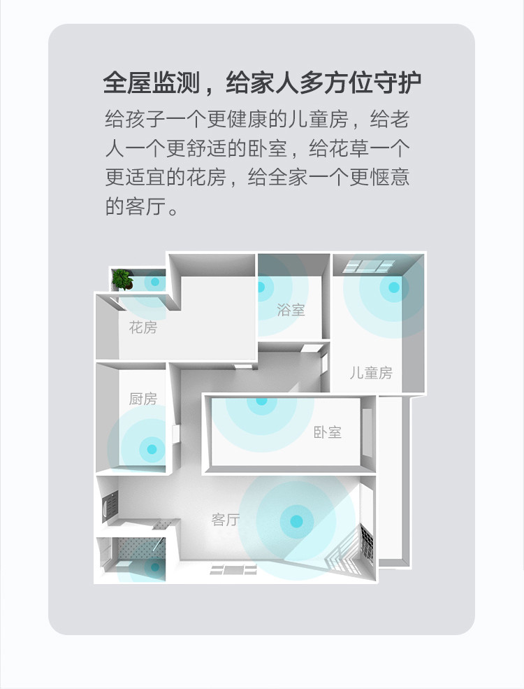 小米 米家蓝牙温湿度计2 婴儿房室内高精度传感器 超长续航 联动智能设备