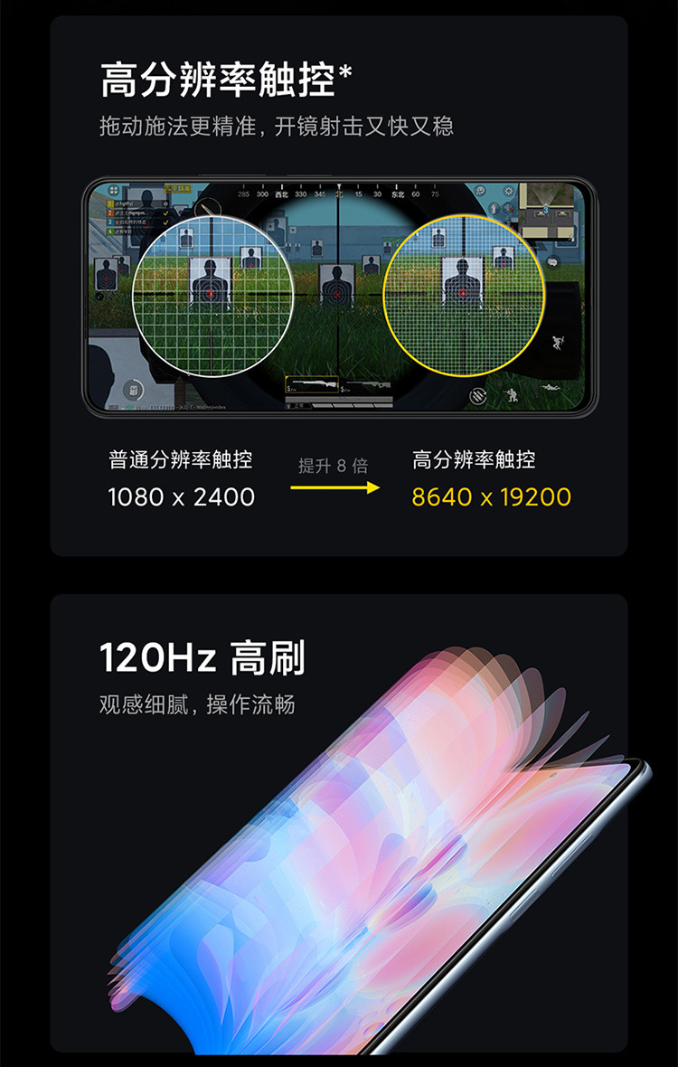 小米/MIUI Redmi K40 8+256GB 三星AMOLED 120Hz高刷直屏 4800万