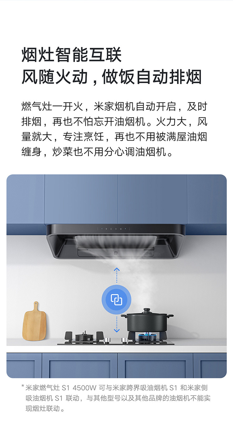 米家燃气灶S1 防爆玻璃面板   嵌入台式两用 4.5kw 家用双灶JZT-MJ01A